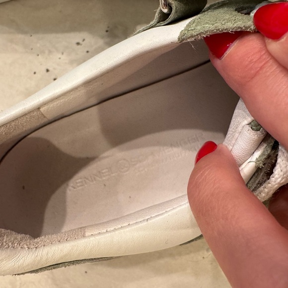 Kennel & Schmenger Sneakers Green Platform Velcro Tennis Shoes - Picture 5 of 5